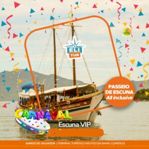Escuna VIP - Carnaval Náutico Datas Disponíveis : * Sábado de Carnaval 14 de Fevereiro 2026