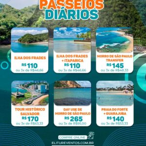 PASSEIOS DIÁRIOS