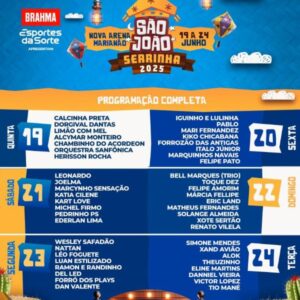SÃO JOÃO > Serrinha-BA > Bate Volta > Datas Disponíveis 22 A 24 de Junho  R$ 130