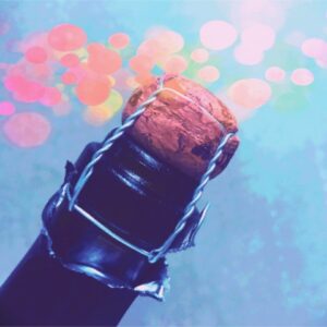 new year, regressive, new year's eve, art, bottle, celebrate, champagne, to celebrate, party, success, stopper, colorful, bokeh, wallpaper, urban, glass, metal